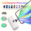 Picture of iWalk Linkme Pro Fast Charge 4800mAh Pocket Battery Lightning With Battery Display - White Pattern