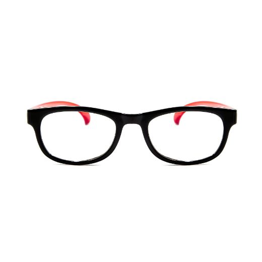 Picture of Specs Rectangle Frame Kids Screen Glasses - Black/Red