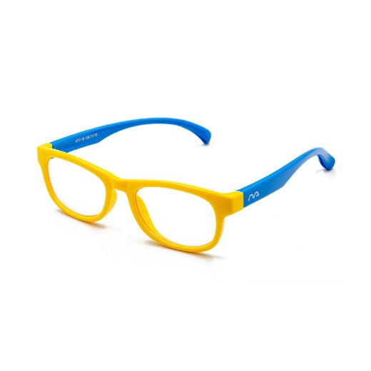 Picture of Specs Rectangle Frame Kids Screen Glasses - Yellow/Blue