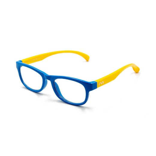 Picture of Specs Rectangle Frame Kids Screen Glasses - Blue/Yellow