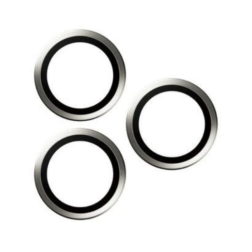 Picture of PanzerGlass Hoops Camera Lens for iPhone 15 Pro/15 Pro Max -  White Titanium