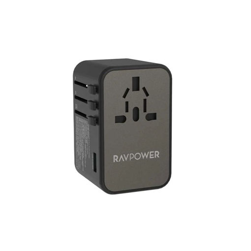 Picture of Ravpower GaN PD 75W Travel Adapter 4 Ports - Black
