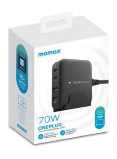 Picture of Momax OnePlug 70W 4 Ports Desktop Charger - Black