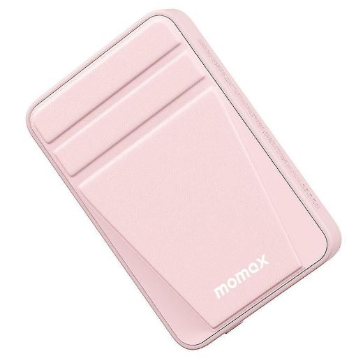 Picture of Momax Q.Mag Power15 Magnetic Wireless Battery Pack with Stand 10000mAh - Pink