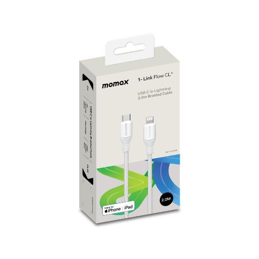 Picture of Momax Link USB-C to Lightning Cable Support 35W 2M - White