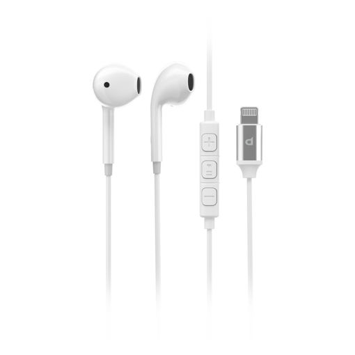 Picture of Powerology Stereo Earphone Lightning Connector 1.2m/4ft - White