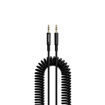 Picture of Porodo 3.5mm AUX Coiled Audio Cable Convenient Tangle-Free Design 1.2m/4ft - Black
