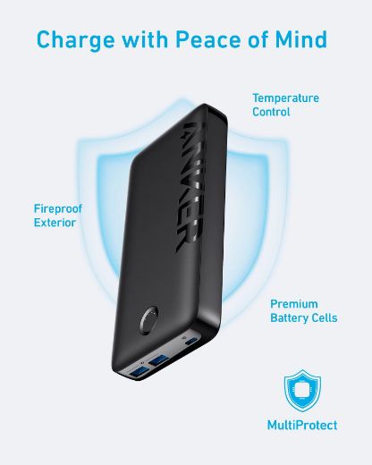Picture of Anker 335 Power Bank (PowerCore 20K) 20W PD - Black