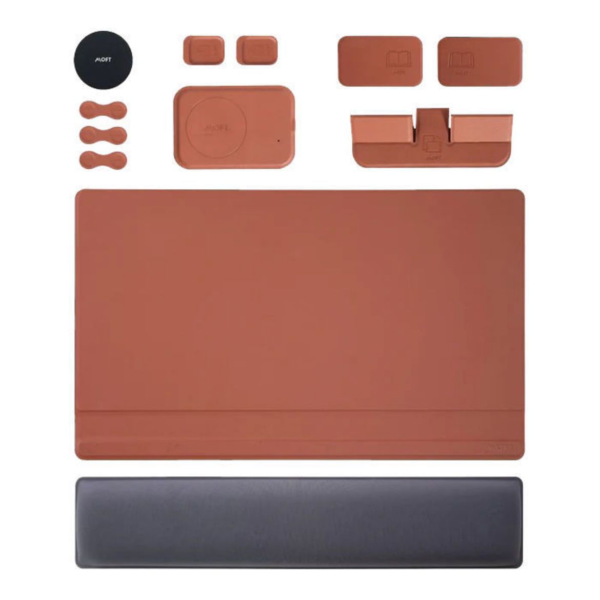 Picture of Moft Smart Desk Mat + Digital Set/Nondigital Set - Sienna Brown