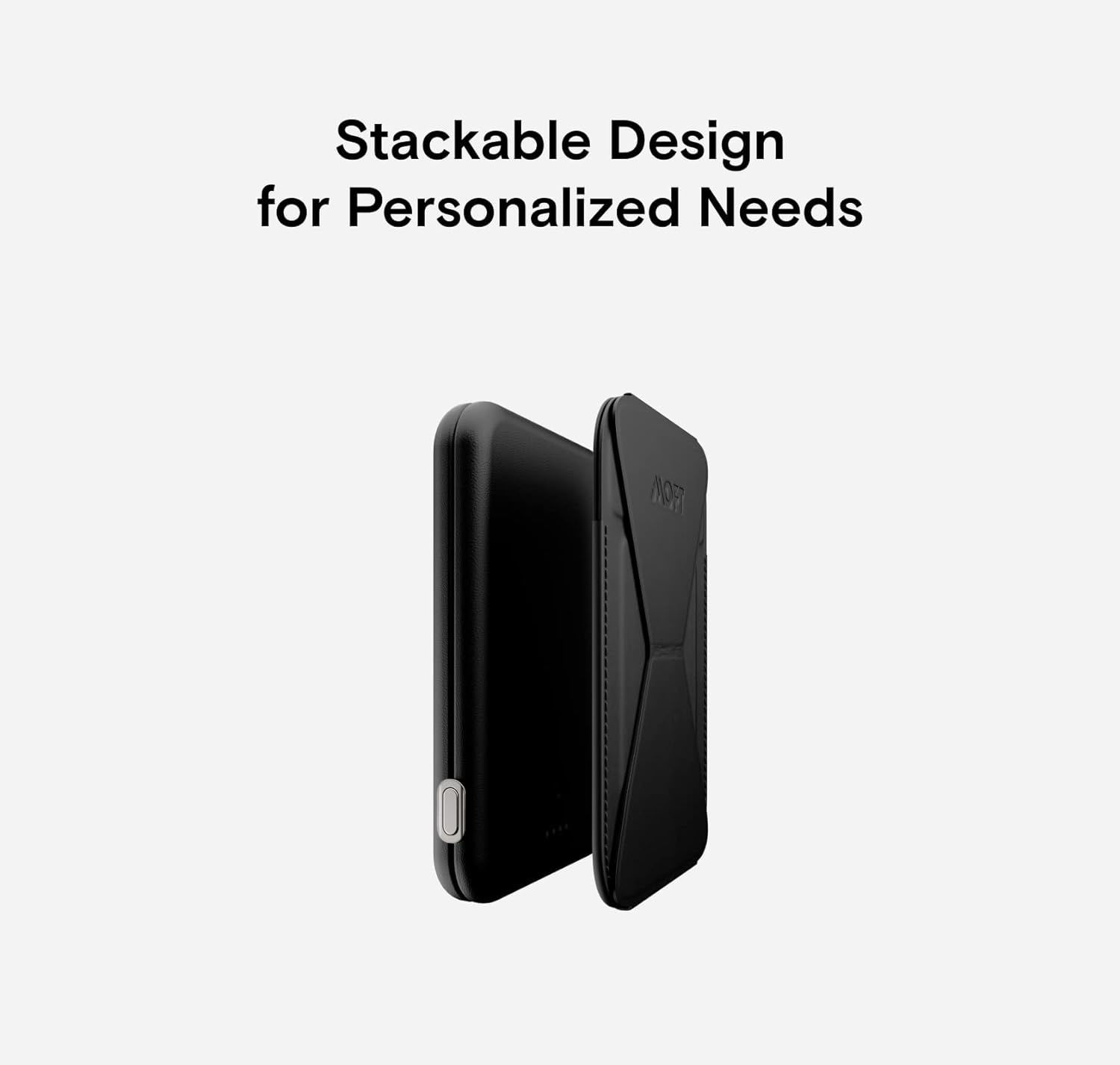 H&S StoreMoft MagSafe Magnetic Power Bank & Stand Set - Black