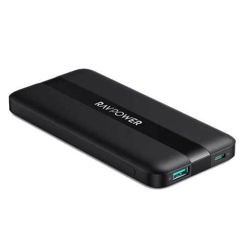 Picture of Ravpower 10000mAh PD Pioneer 20W 3-Ports Power Bank - Black