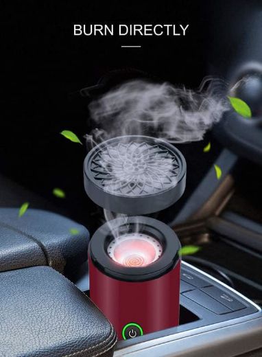 Picture of Portable Car & Home Incense Bukhoor - Wine Red