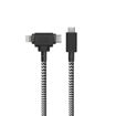 Picture of Native Union Belt Cable Duo USB-C to USB-C/Lightning 1.8M - Zebra