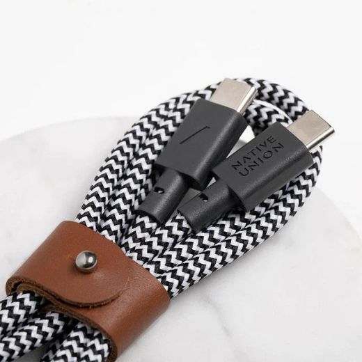 Picture of Native Union Belt Cable USB-C to USB-C 1.2M - Zebra