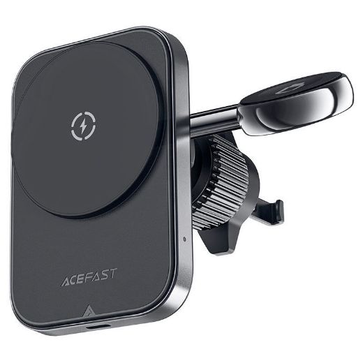 Picture of AceFast 2in1 Magnetic Wireless Charging Holder - Black