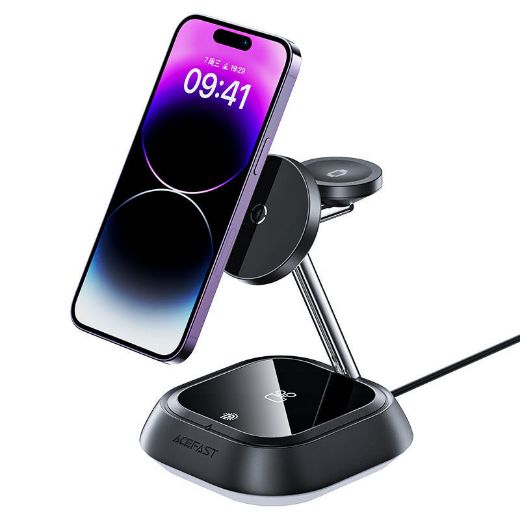 Picture of AceFast 3in1 Desktop Wireless Charging Holder - Black