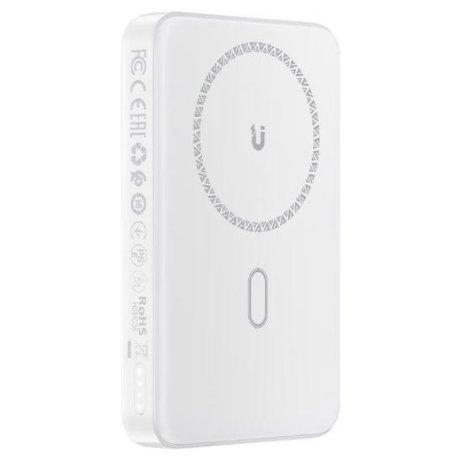 Picture of AceFast 10000mAh PD20W Magnetic Wireless Power Bank - White