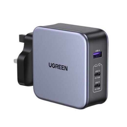 Picture of Ugreen GaN Fast Charge 140W Adapter + USB-C Cable - Grey