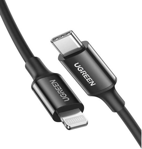 Picture of Ugreen USB-C to Lightning Nickel Plating ABS Shell Cable 1M - Black