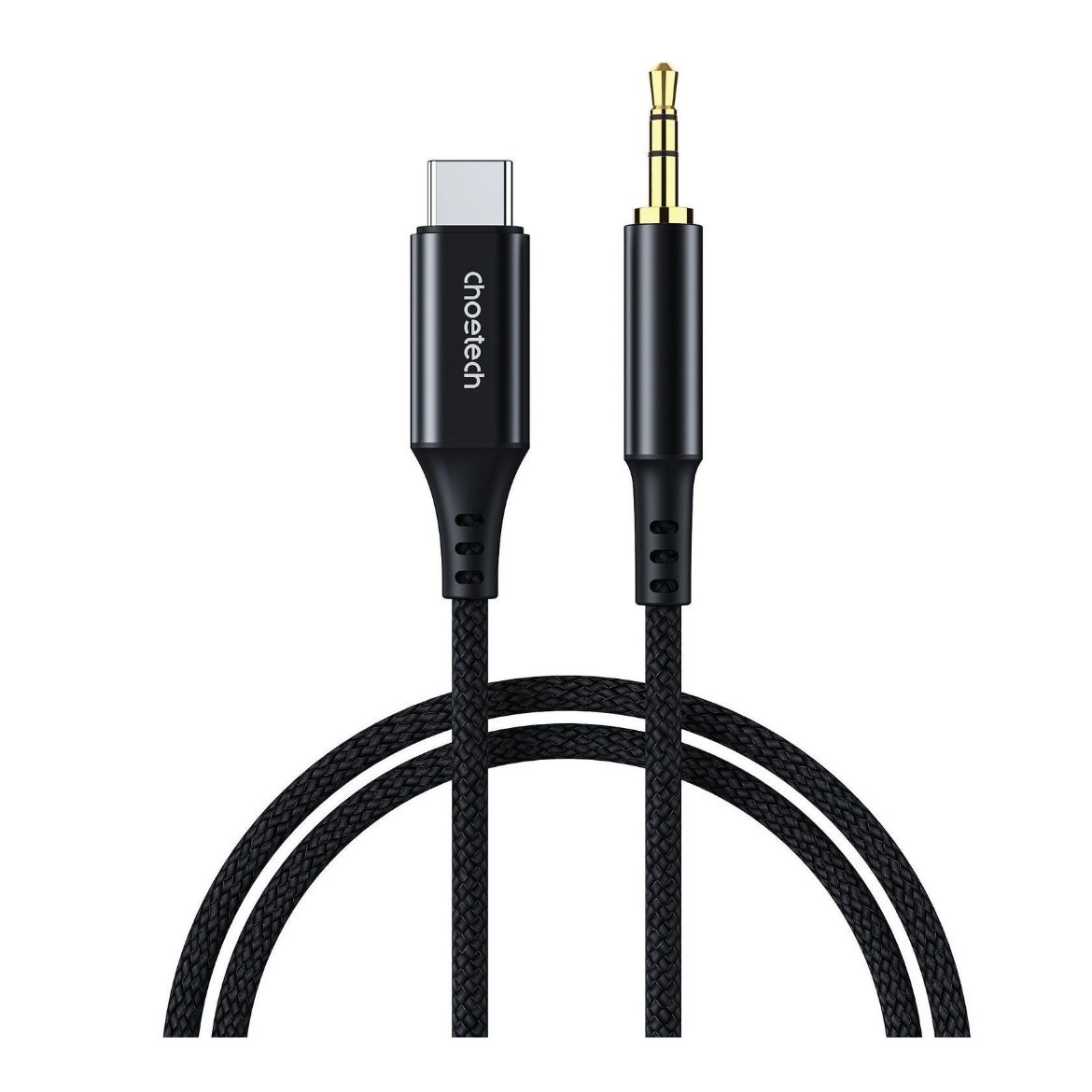 Picture of Choetech USB-C to 3.5mm dc Audio Cable - Black