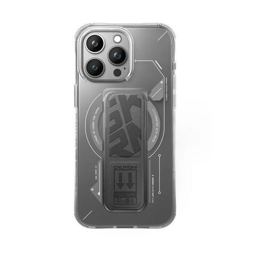 Picture of Skinarma Helio Mag-Charge + Grip-Stand for  iPhone 15 Pro Max - Grey