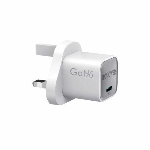 Picture of Ravpower GaN PD 20W USB-C Mini Wall Charger - White