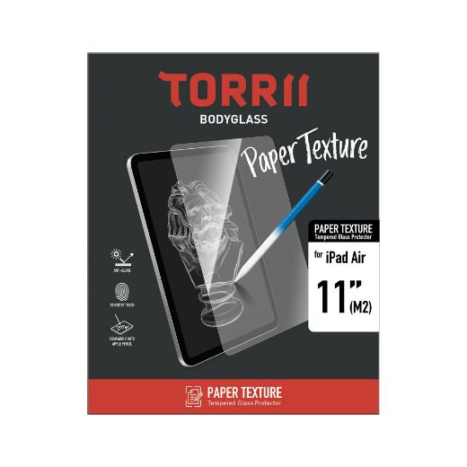 Picture of Torrii Bodyglass Paper Texture Glass Screen Protector for iPad Air 11-in (M2) & iPad 10th (10.9) - Clear