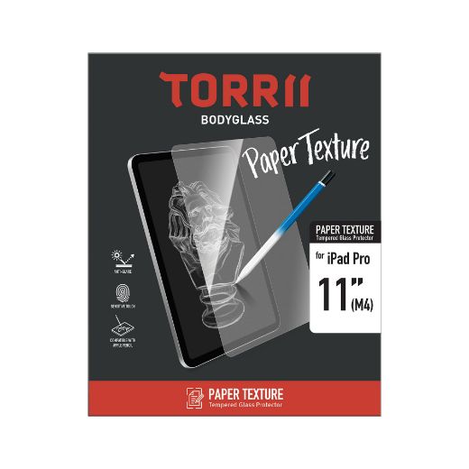 Picture of Torrii Bodyglass Paper Texture Glass Screen Protector for iPad Pro 11-in (M4) - Paper Texture