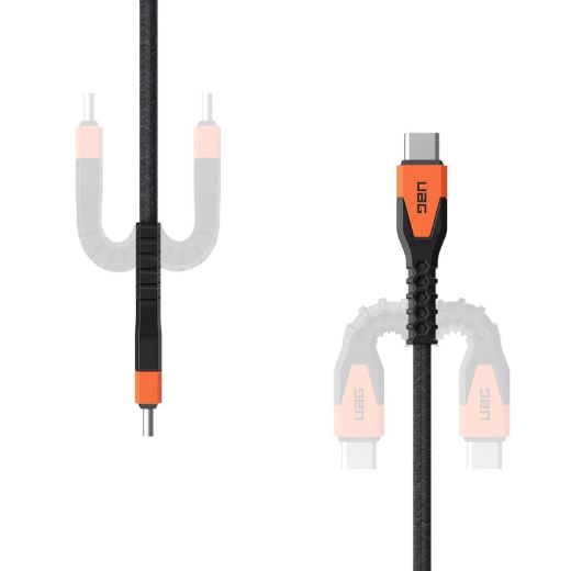 Picture of UAG USB-C to USB-C Cable 1.5M - Black/Orange