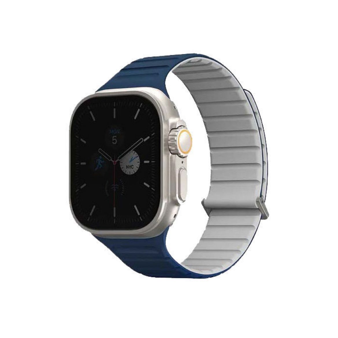 Picture of Uniq Revix Evo Reversible Magnetic Apple Watch Strap 49/45/44/42mm - Royal Blue/Chalk