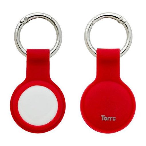 Picture of Torrii Bonjelly Silicone Key Ring for Apple Airtag - Red
