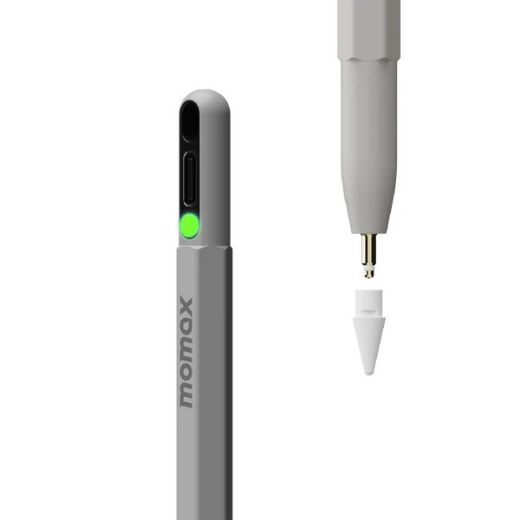 Picture of Momax MagLink Pop Magnetic Active Stylus Pen - Grey