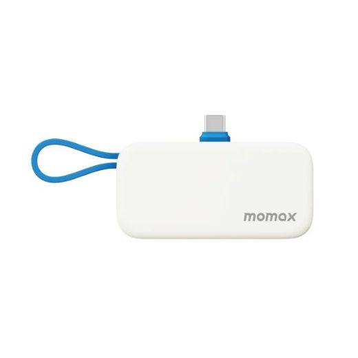 Picture of Momax 1-Power Mini 5000mAh Bulit-in Foldable USB-C Battery Pack - Blue