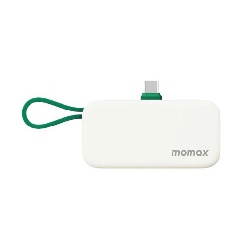 Picture of Momax 1-Power Mini 5000mAh Bulit-in Foldable USB-C Battery Pack - Green