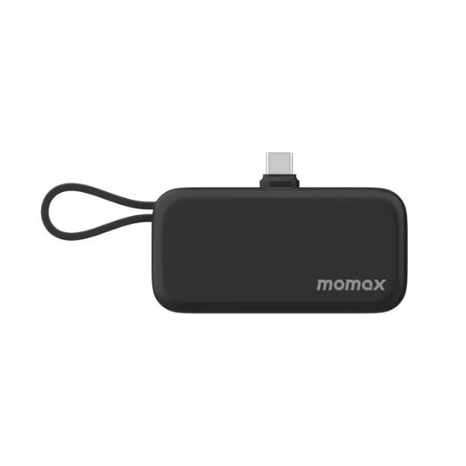 Picture of Momax 1-Power Mini 5000mAh Bulit-in Foldable USB-C Battery Pack - Black