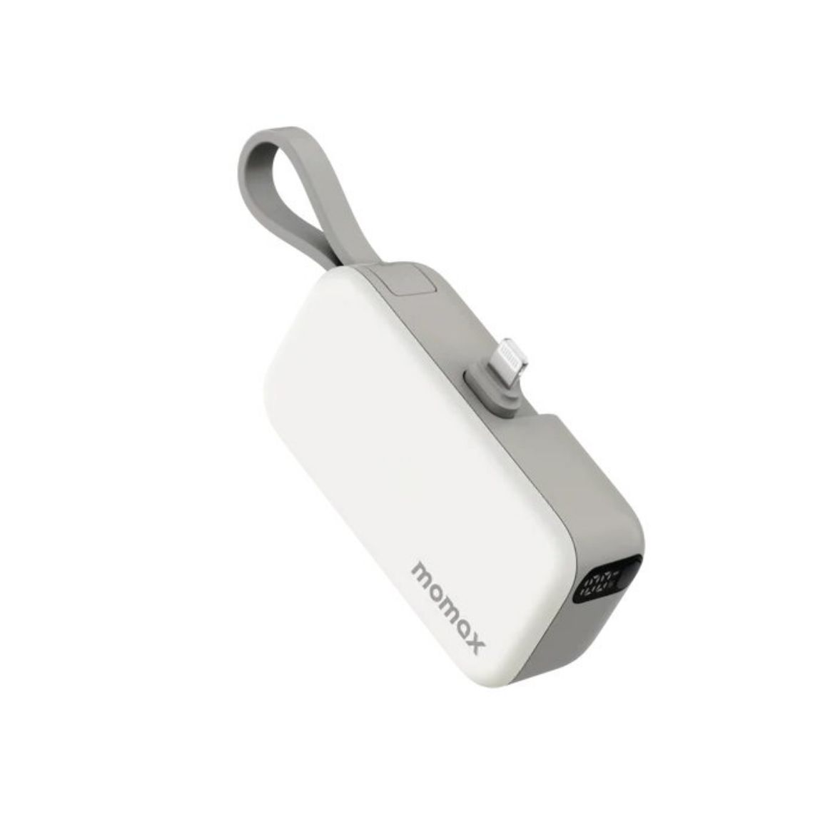 Picture of Momax 1-Power Mini 5000mAh Bulit-in Foldable Lightning Battery Pack - White