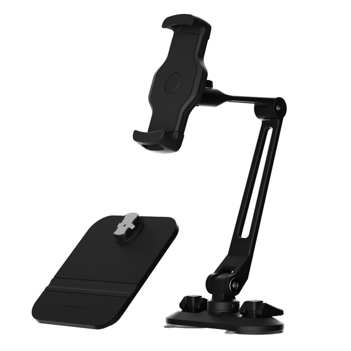 Picture of Powerology Adjustable Long Arm 360° Rotatable Suction Phone Holder - Black