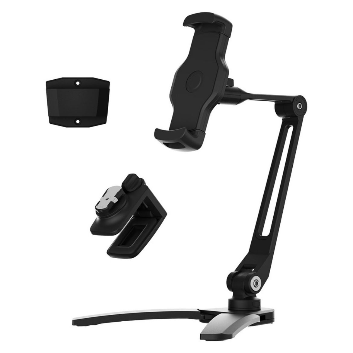 Picture of Powerology Solid Alloy Aluminum 360° Rotatable Suction Phone Holder - Black