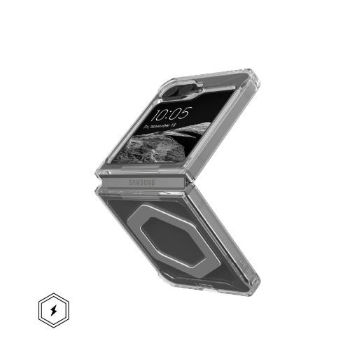 Picture of UAG Plyo Pro Case for Samsung Galaxy Z Flip 6 - Ice/Silver