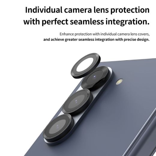 Picture of Araree Sub Core Camera Lense Protector Glass With Metal Ring for Galaxy Z Fold 6 - Clear