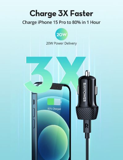 Picture of Ravpower Car Charger 20W - Black