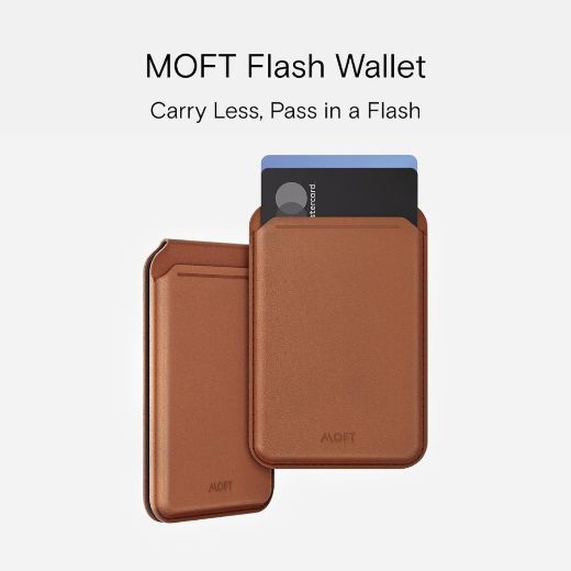 Picture of Moft Snap Flash Wallet Stand - Sienna Brown