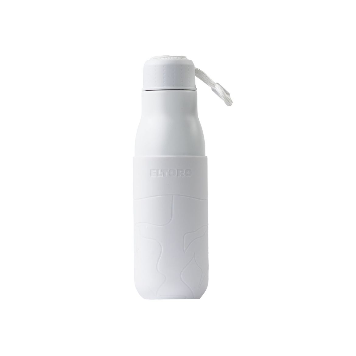 Picture of Eltoro Stainless Steel Bottle 500ml White with White Sleeve - White