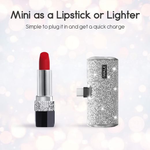 Picture of iWalk Pocket Battery 4500mAh Type-C Charger - Diamond Silver