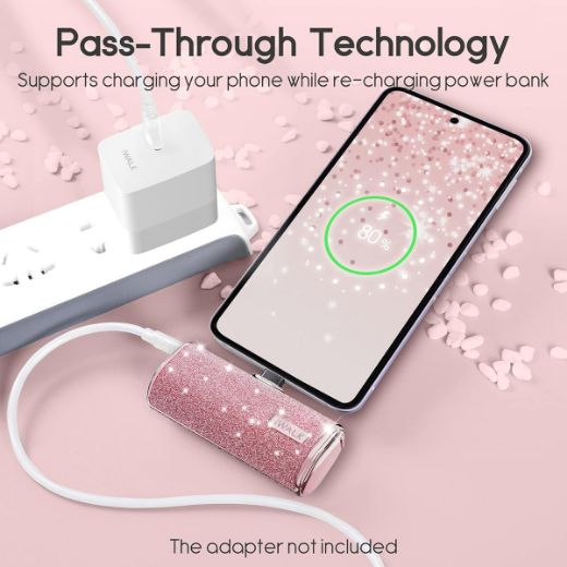 Picture of iWalk Pocket Battery 4500mAh Type-C Charger - Diamond Pink