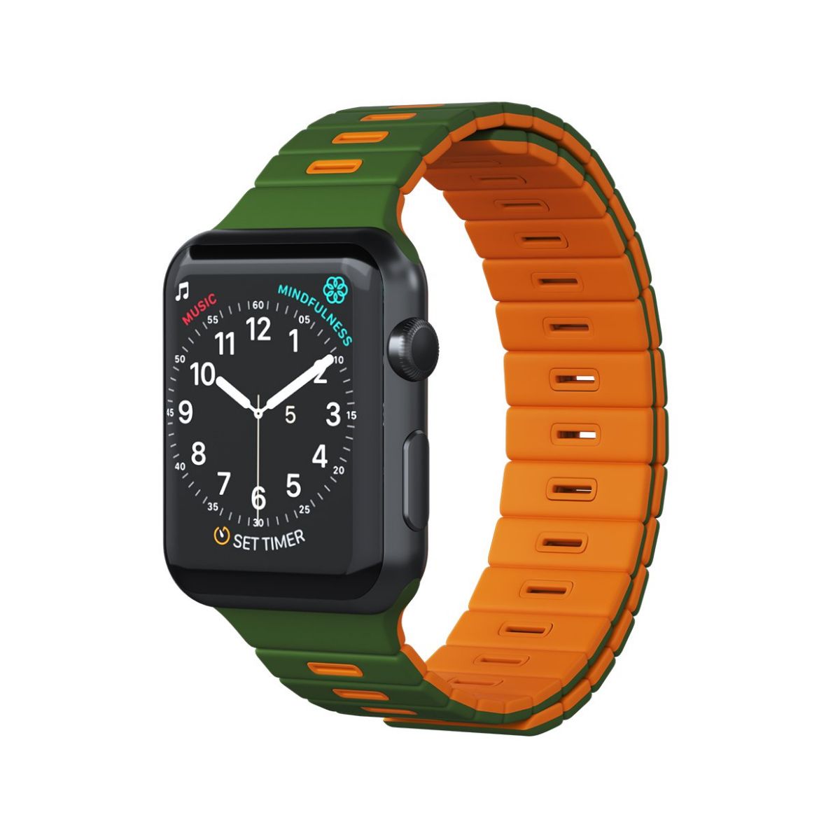 Picture of Goui iWatch Magnetic Band 42/44/45mm - Olive/Orange