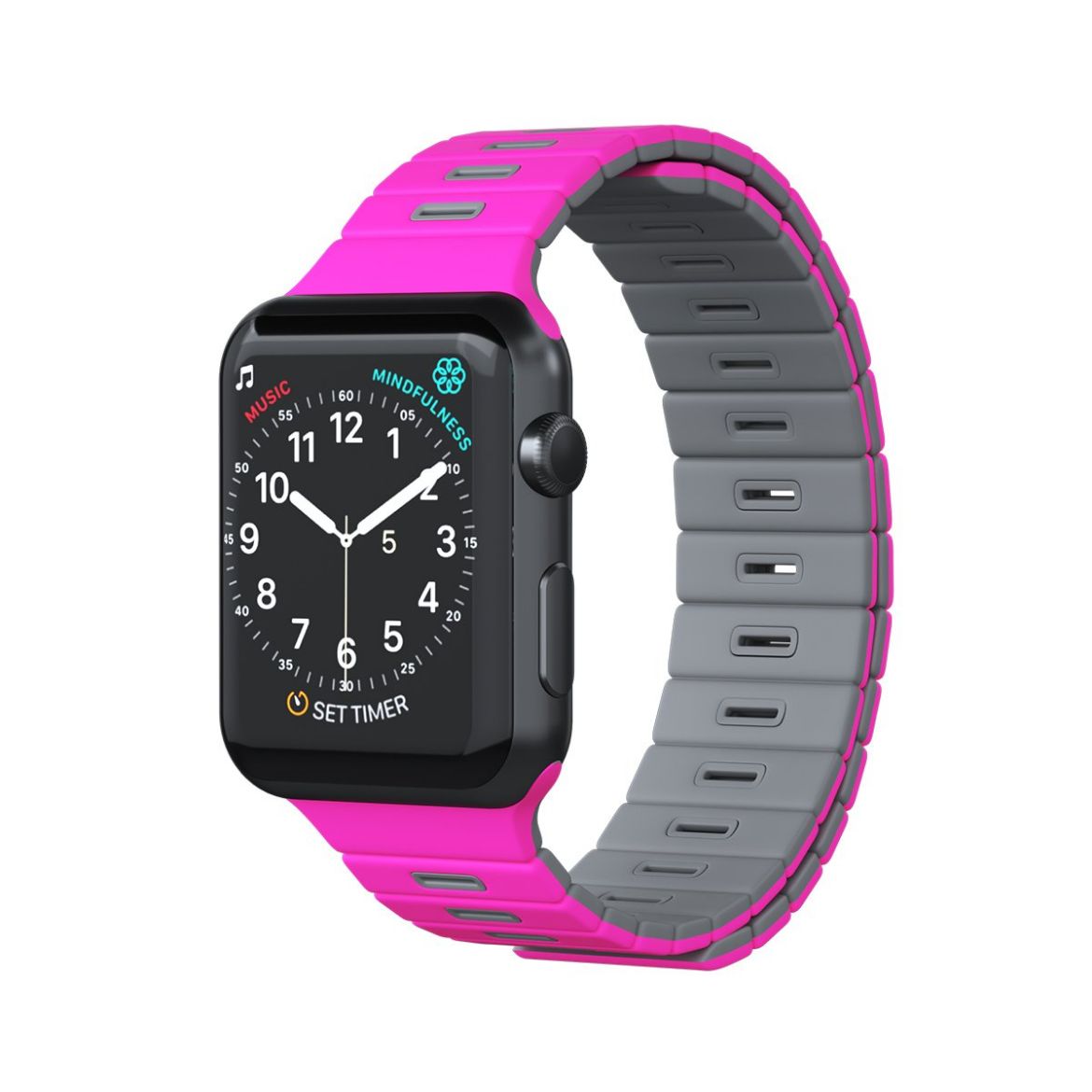 Picture of Goui iWatch Magnetic Band 42/44/45mm - Pink/Grey