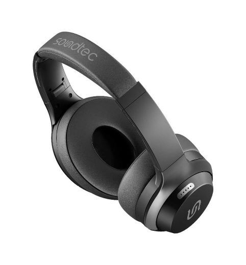 Picture of Porodo Soundtec Hush Wireless ANC Headphone Eliminate Exterior Noise - Black