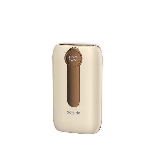 Picture of Porodo 10000mAh 4 Power Bank Station Lightning/Type-C Integrated Cable - Gold