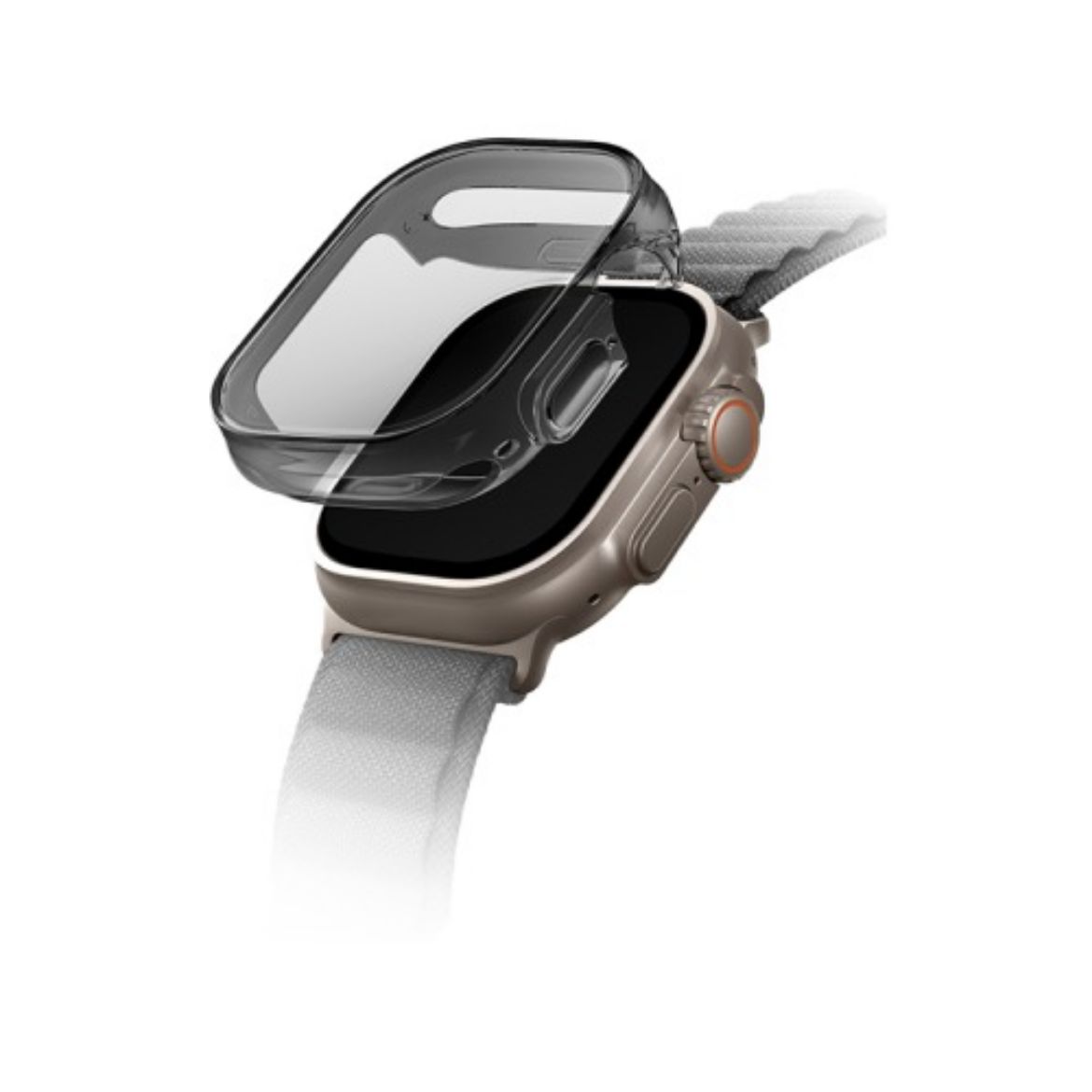 Picture of Uniq Garde Hybrid Watch Case With Screen Protection 49Mm - Tinted Grey